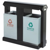 學(xué)院環(huán)保分類鋼制垃圾箱