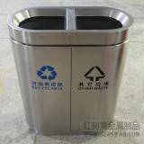 廣州萬(wàn)達(dá)廣場(chǎng)采購(gòu)室內(nèi)分類(lèi)不銹鋼垃圾桶案例