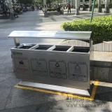 深圳地鐵物業(yè)選購(gòu)戶(hù)外四分類(lèi)不銹鋼垃圾桶
