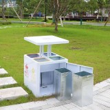 戶外公園小區(qū)商用不銹鋼垃圾桶定制優(yōu)選