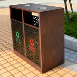 鏤空不銹鋼垃圾桶現(xiàn)代城市空間的環(huán)保美學(xué)實(shí)踐