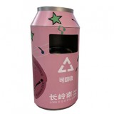 室內(nèi)易拉罐造型鍍鋅板鐵皮垃圾桶