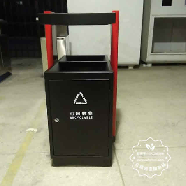 校園分類(lèi)鋼制垃圾箱圖片4