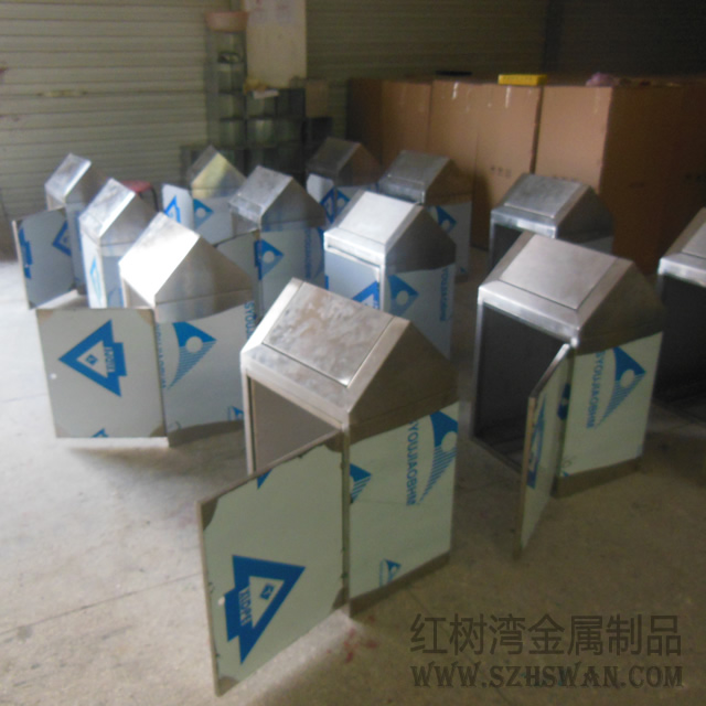 房式不銹鋼垃圾箱圖片002