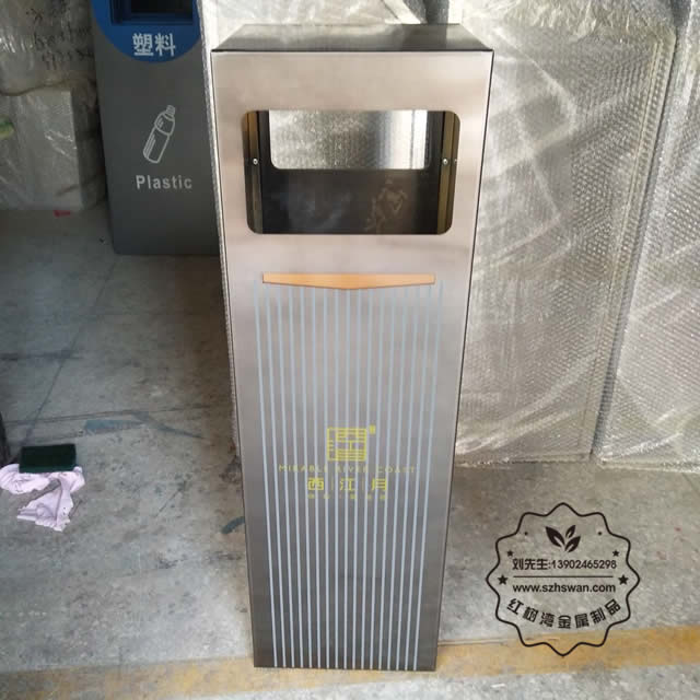 高檔室內(nèi)不銹鋼垃圾箱圖片