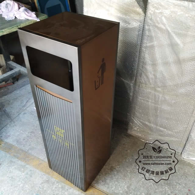 高檔室內(nèi)不銹鋼垃圾箱圖片