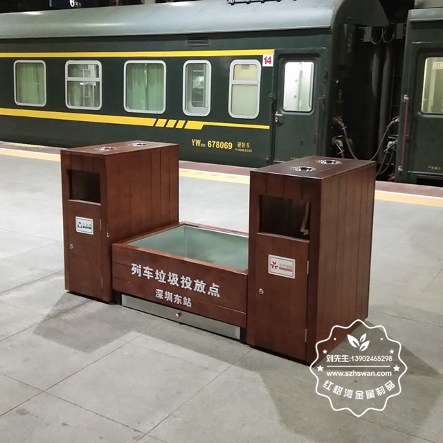 分類(lèi)鋼木垃圾箱圖片1