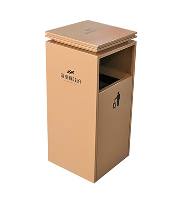 物業(yè)小區(qū)電梯口噴塑不銹鋼果皮箱
