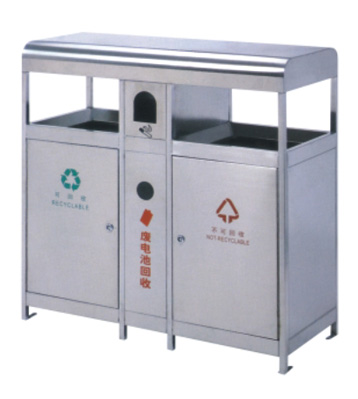 不銹鋼分類(lèi)環(huán)保垃圾桶