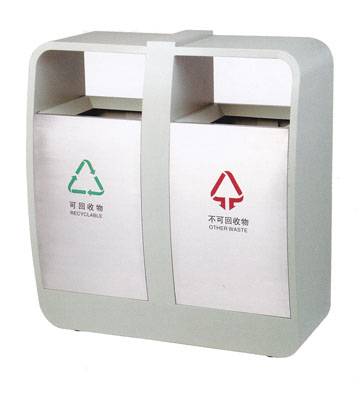 不銹鋼分類(lèi)環(huán)保垃圾桶