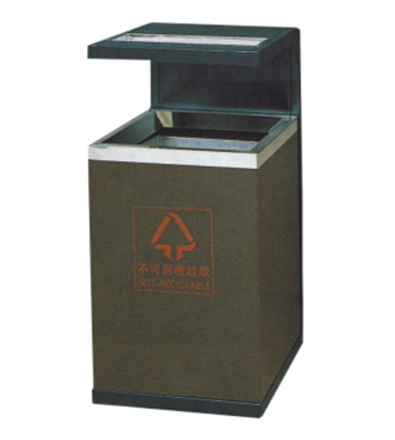 室內(nèi)方形鋼制垃圾桶